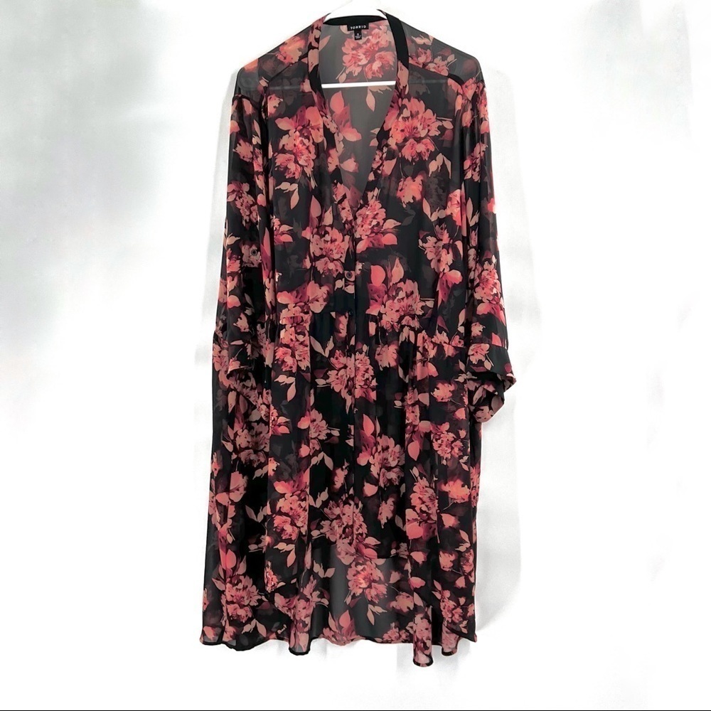 Torrid floral coverup dress size 5